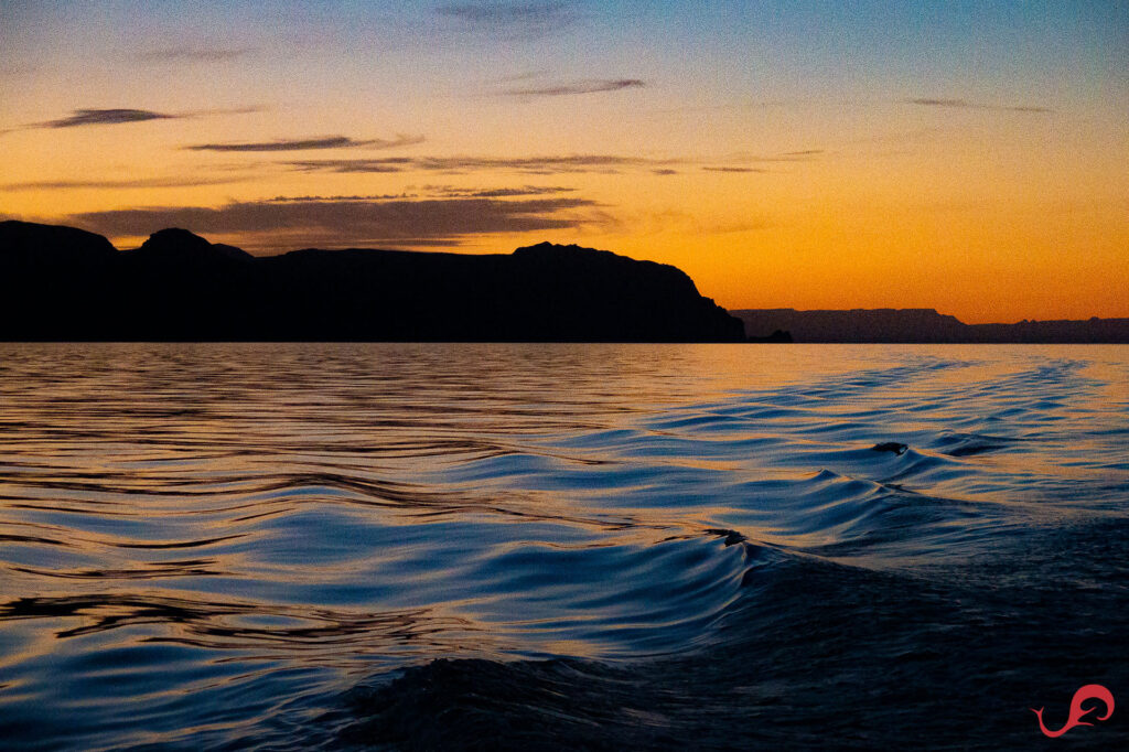 Exploring Baja in the Pandemic: Magical sunset on the Sea of Cortez © Sten Johansson