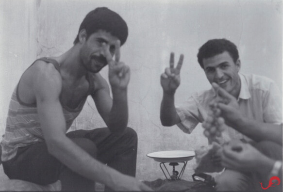 Teacher Khalid and his friend in the Rif mountains © Sten Johan